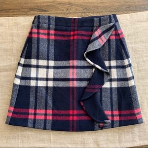 J. Crew plaid mini skirt (00)